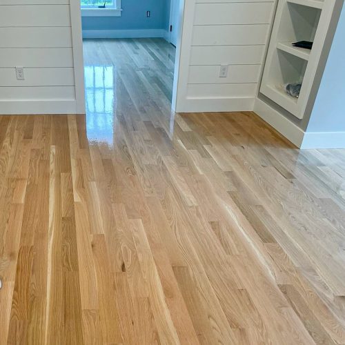 White oak wood floor